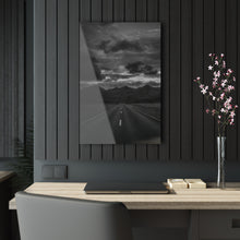 Load image into Gallery viewer, Desert Highway at Sunset Black &amp; White Acrylic Prints