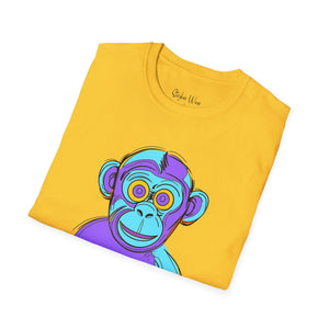 Funky Monkey Pop Art | Unisex Softstyle T-Shirt