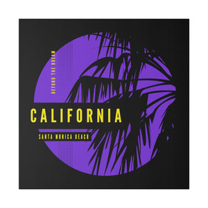 California Purple & Yellow Wall Art | Square Matte Canvas