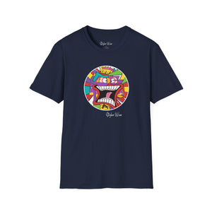 Abstract Face Pained Pop Art | Unisex Softstyle T-Shirt