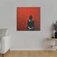 Load image into Gallery viewer, Red Painted Wall Art | Square Matte Canvas