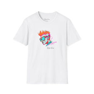 Retro Profile Sketch | Unisex Softstyle T-Shirt