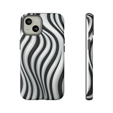 Load image into Gallery viewer, Funky Lines Black and White | iPhone, Samsung Galaxy, and Google Pixel Tough Cases