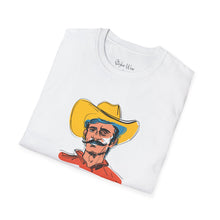 Load image into Gallery viewer, Retro Cowboy Sketch | Unisex Softstyle T-Shirt