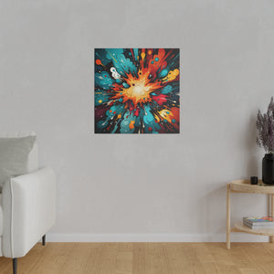 Cosmic Blast Wall Art | Square Matte Canvas