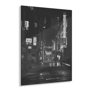 Tokyo Japan City Street Black & White Acrylic Prints