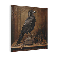 Load image into Gallery viewer, Raven on s Writing Desk Wall Art | Square Matte Canvas