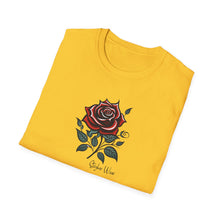 Load image into Gallery viewer, Vintage Tattoo Rose | Unisex Softstyle T-Shirt