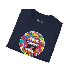 Abstract Face Pained Pop Art | Unisex Softstyle T-Shirt