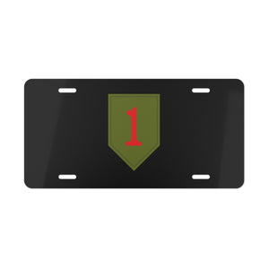 1st Infantry Division Patch Vanity Plate
