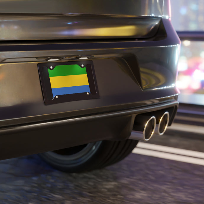 Gabon Flag Vanity Plate