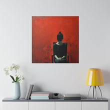 Load image into Gallery viewer, Red Painted Wall Art | Square Matte Canvas