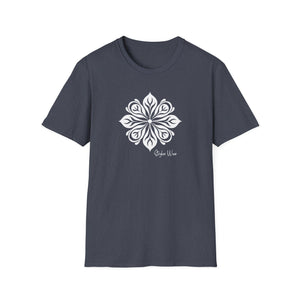 Tribal Flower White | Unisex Softstyle T-Shirt