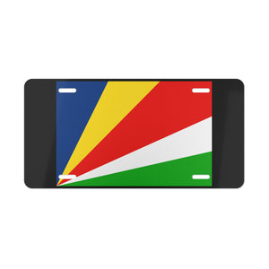 Seychelles Flag Vanity Plate