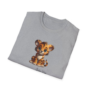Happy Tiger Cub | Unisex Softstyle T-Shirt