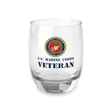 U.S. Marine Corps Veteran Whiskey Glass