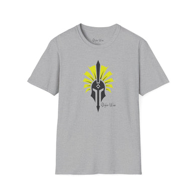 Warrior Helmet Yellow 2 | Unisex Softstyle T-Shirt
