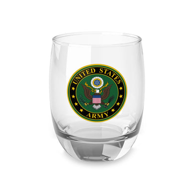 U.S. Army Emblem Whiskey Glass