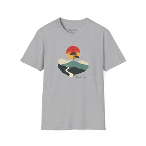 Sunset on the Savanna Minimalist Art | Unisex Softstyle T-Shirt