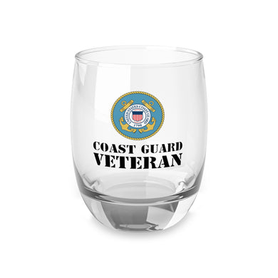 U.S. Coast Guard Veteran Whiskey Glass