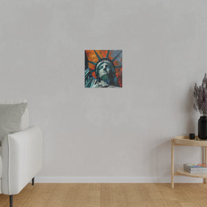 Lady Liberty 2 Wall Art | Square Matte Canvas