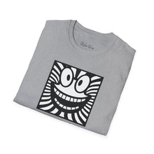 Load image into Gallery viewer, Black &amp; White Happy Pop Art | Unisex Softstyle T-Shirt