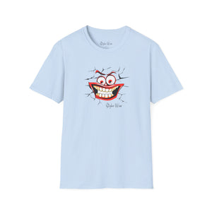 Cracked Smile Pop Art | Unisex Softstyle T-Shirt