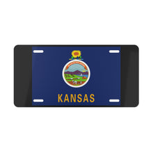 Load image into Gallery viewer, Kansas State Flag Vanity Plate