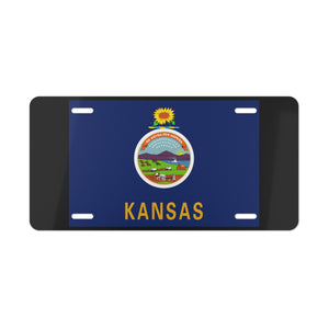 Kansas State Flag Vanity Plate