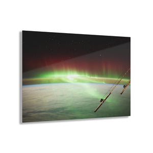 View of Auroras Over Earth From Space Acrylic Prints