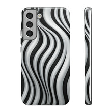 Load image into Gallery viewer, Funky Lines Black and White | iPhone, Samsung Galaxy, and Google Pixel Tough Cases