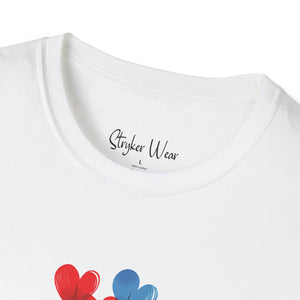 Floating Hearts | Unisex Softstyle T-Shirt