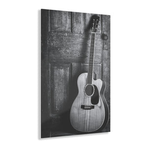 Vintage Acoustic Black & White Acrylic Prints