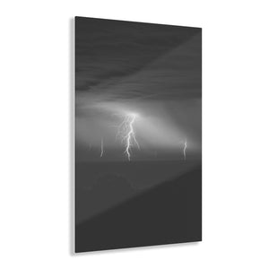 Ocean Thunderstorm Black & White Acrylic Prints