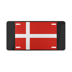 Denmark Flag Vanity Plate