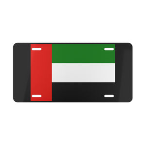 United Arab Emirates Flag Vanity Plate