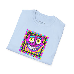 Neon Funky Face Pop Art | Unisex Softstyle T-Shirt