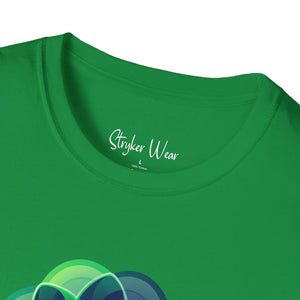 Minimalist Spiral Leaves Art | Unisex Softstyle T-Shirt