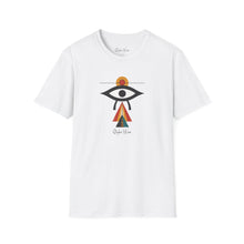 Load image into Gallery viewer, Minimalist Egyptian Eye Art | Unisex Softstyle T-Shirt