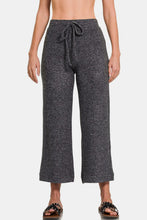 Load image into Gallery viewer, Zenana Drawstring Hacci Cropped Pants