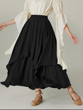 Load image into Gallery viewer, Smocked Waist Band Ruched Layered Skirt