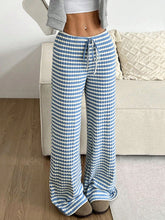 Load image into Gallery viewer, Tied Striped Wide Leg Pants