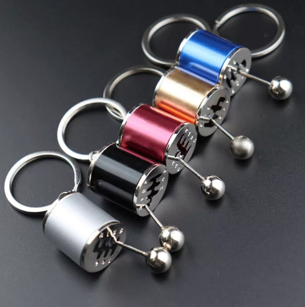 gear shift keychain Auto Shifter Keychain, Creative Alloy Metal Car Keychain, Silver Manual